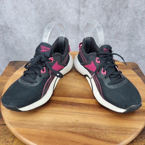 Reebok Lite Plus 3 Running Shoes Womens 7 Black Pink Sneakers Trainers G57545 - Picture 5 of 12